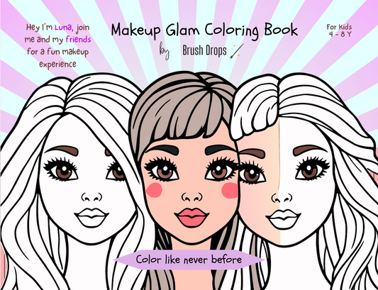 Luna- Makeup Glam Coloring Book